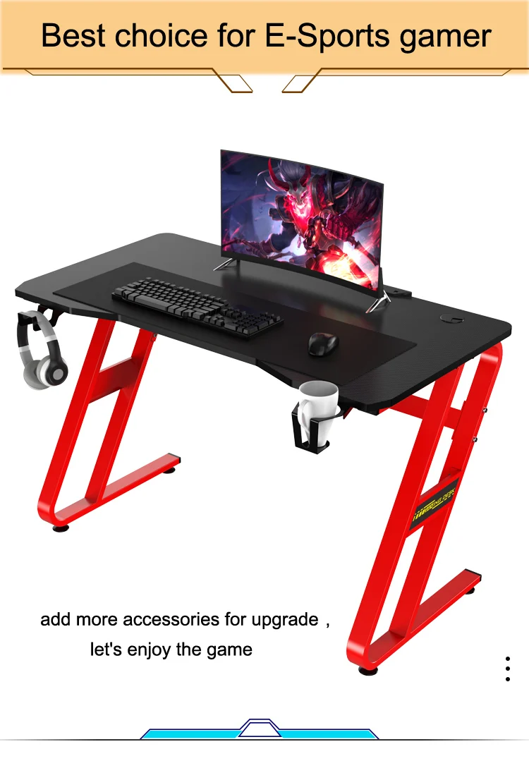 Amazon Crazy Selling And High Quality Gaming Desk Computer Table