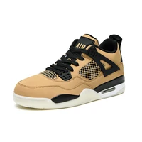 

New Jordan 4 leather high quality men's Jordan sports shoes