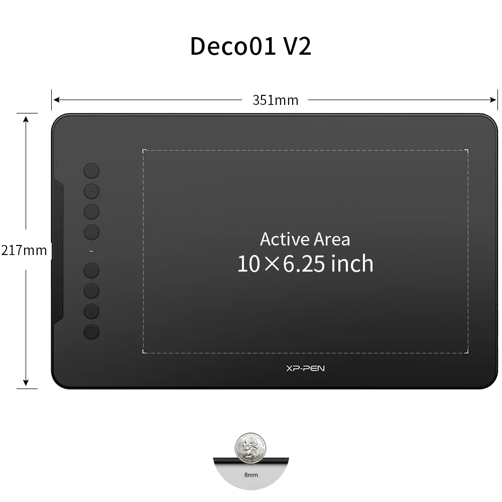 

XP-Pen Deco 01V2 signature kids cheap laptop phone android inch 10 lcd writing graphic tablet