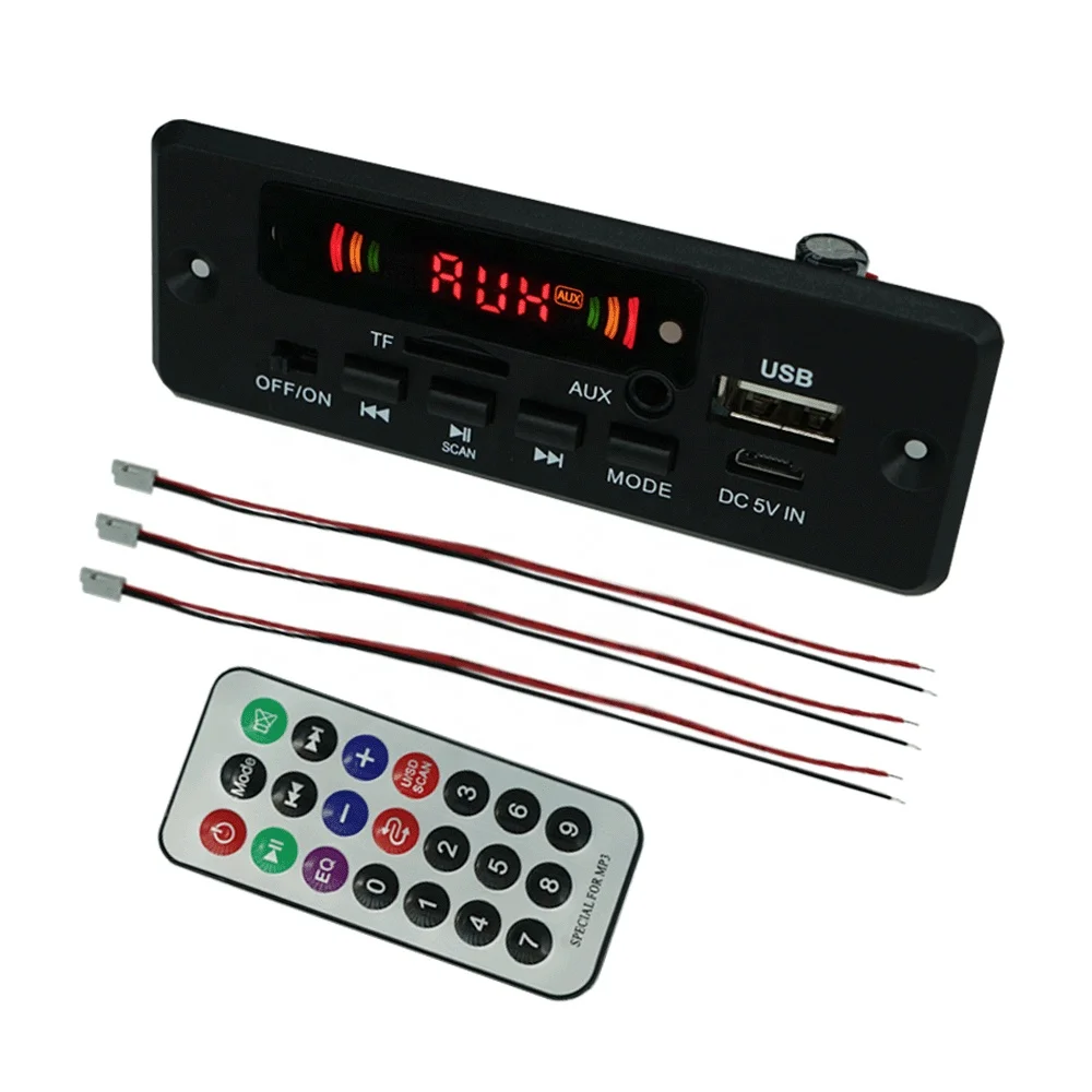 

JQ Factory Hotsale DC 5V-32Volt Bluetooth Module Amplifier 6Watt With FM Radio Remote Control