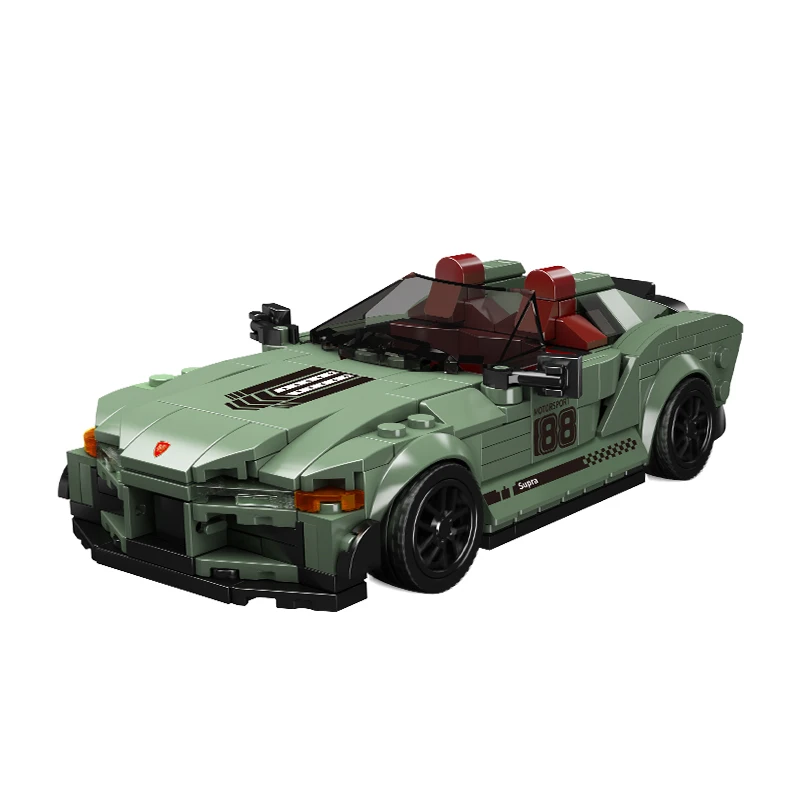 MOULD KING 27046S Educational Sport Plastic Assemble Kit Bricks Sets Mini Luxury Model No.T.Supra  Car Building Block for Kids