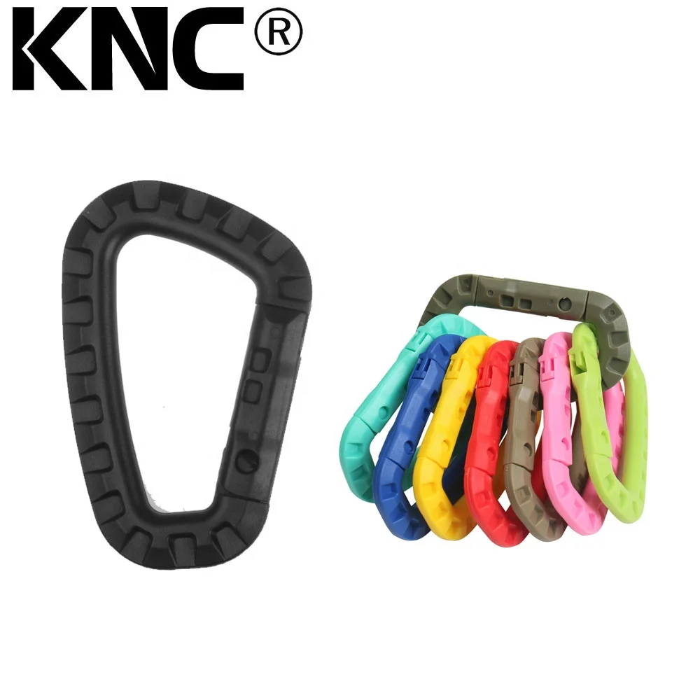 

Material 85mm plastic carabiner hooks,Tactical Polymer Plastic Carabiners black, Customized
