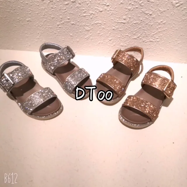 

2021White Pink Children Summer Shoes Kids Sandals For Fashion Diamond Princess Girls Sandals