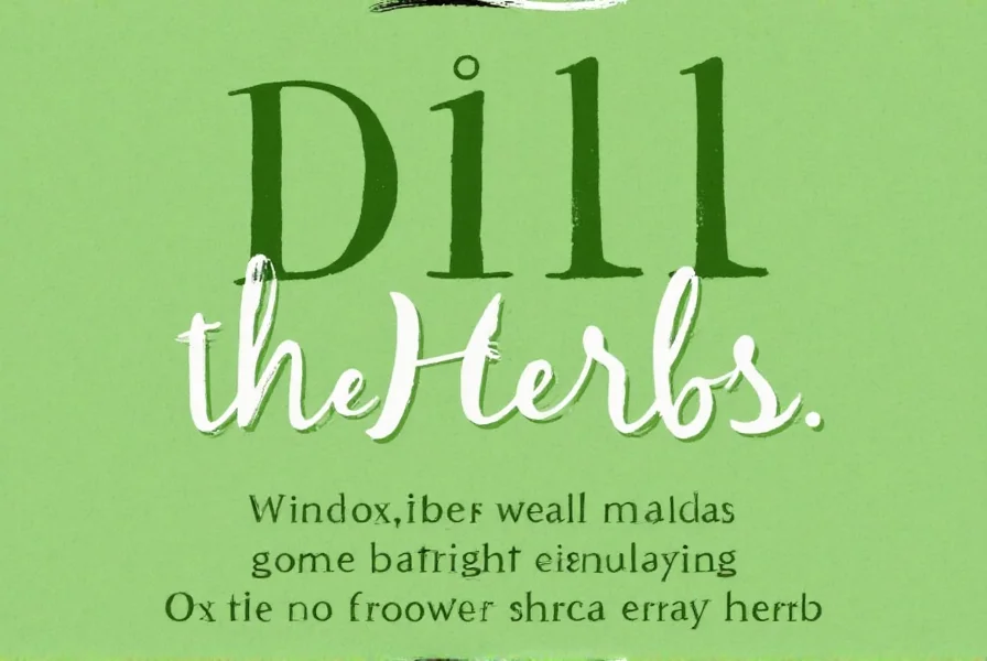 Dill in a Salad Bowl