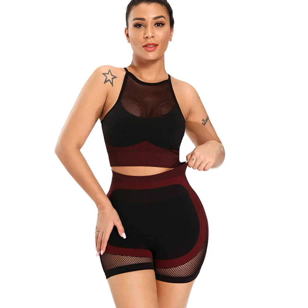 

New 2 Piece Set Women's Yoga Sports Wear Women Activewear Sexy Sport Fitness Clothing Sets Gym Clothes Sports Wear Manufacturer