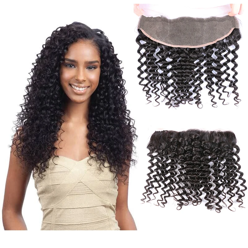 

Top Quality High Digital Thin 13*4 Lace Frontal Closure Deep Curl Swiss Lace Frontal Vendor,Film Transparent Lace Frontal