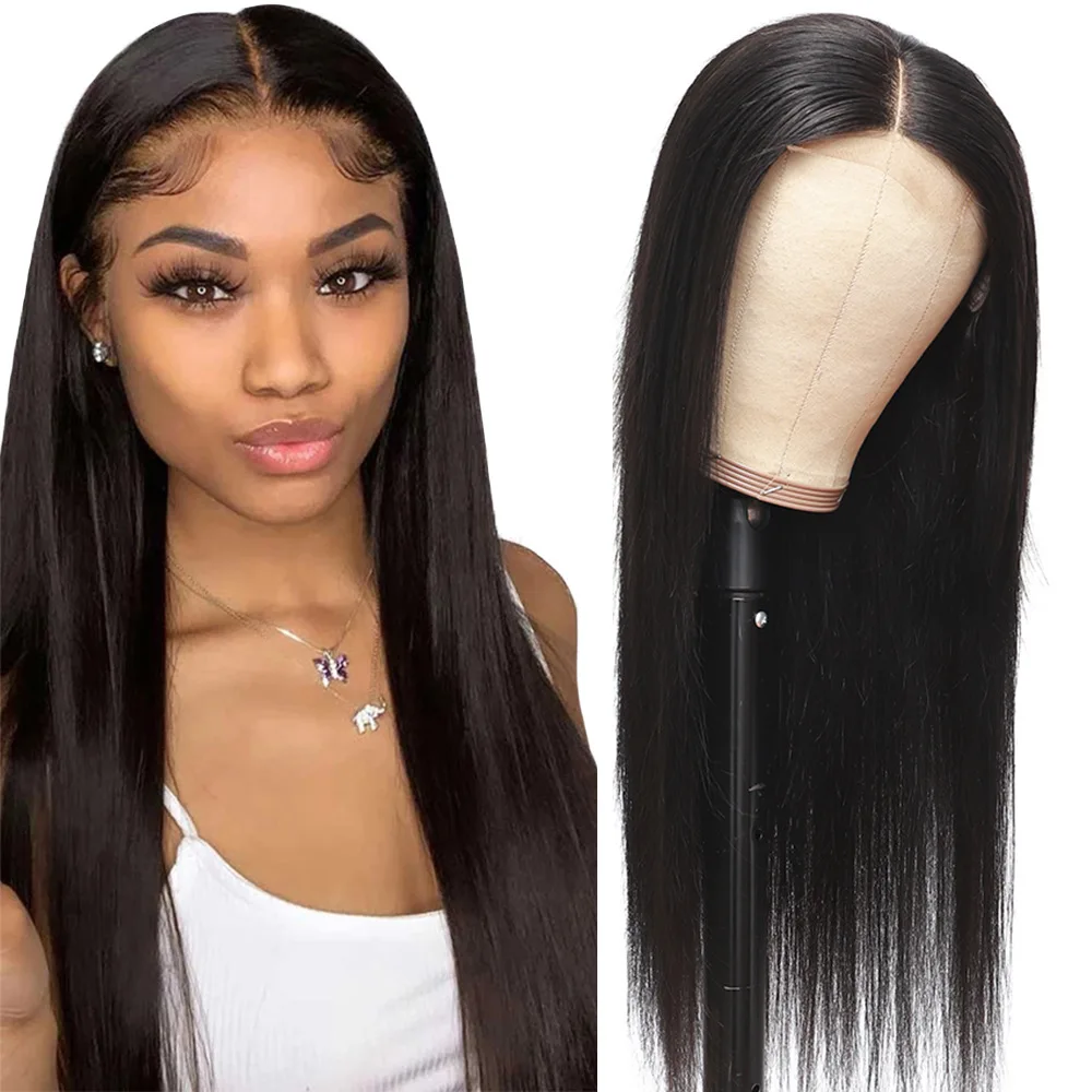 

Hd Transparent Swiss Lace Front Wig Human Hair 360 Lace Frontal Wig Straight Glueless Brazilian 100% Virgin Full Lace Wig