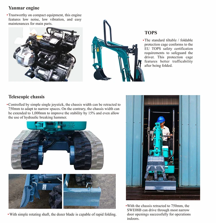 sunward small excavator