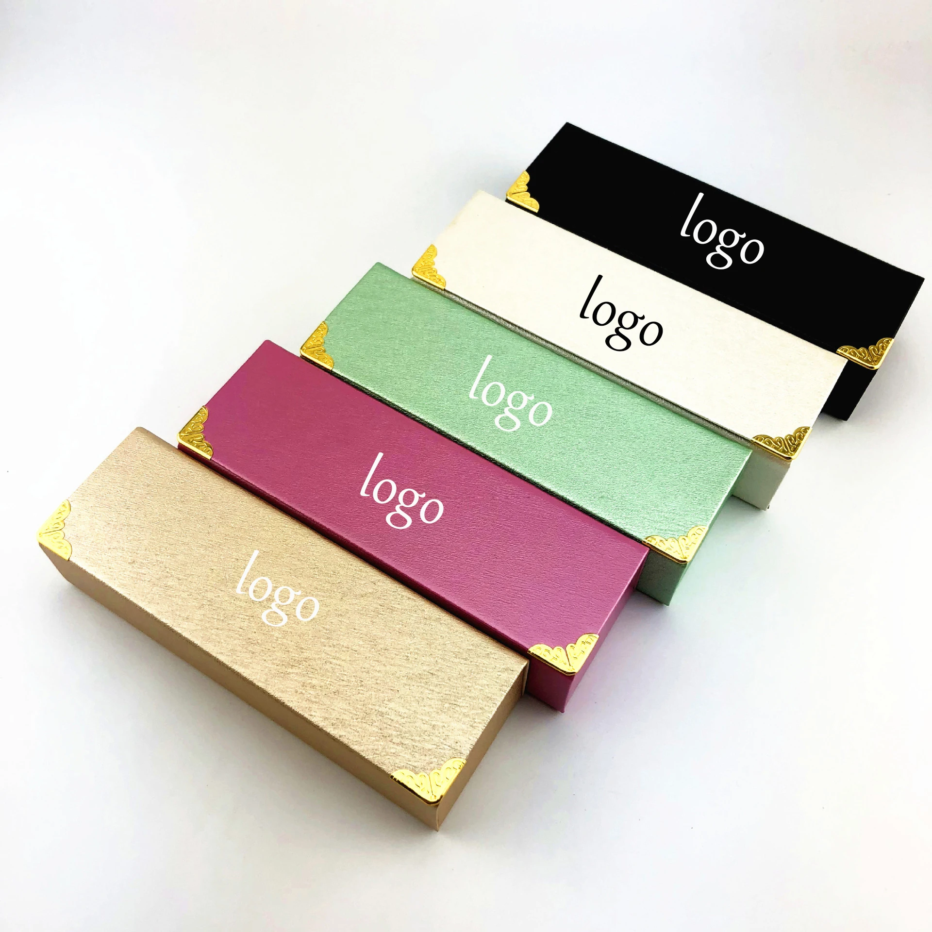 

LBAshades New glasses case High-end Golden Horn retro handmade square eyeglasses case bag box Custom logo