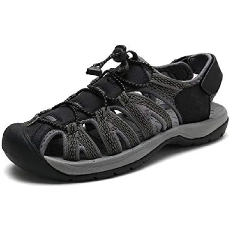 

latest outdoor summer walking beach hiking fishing shoes leather sandals for men