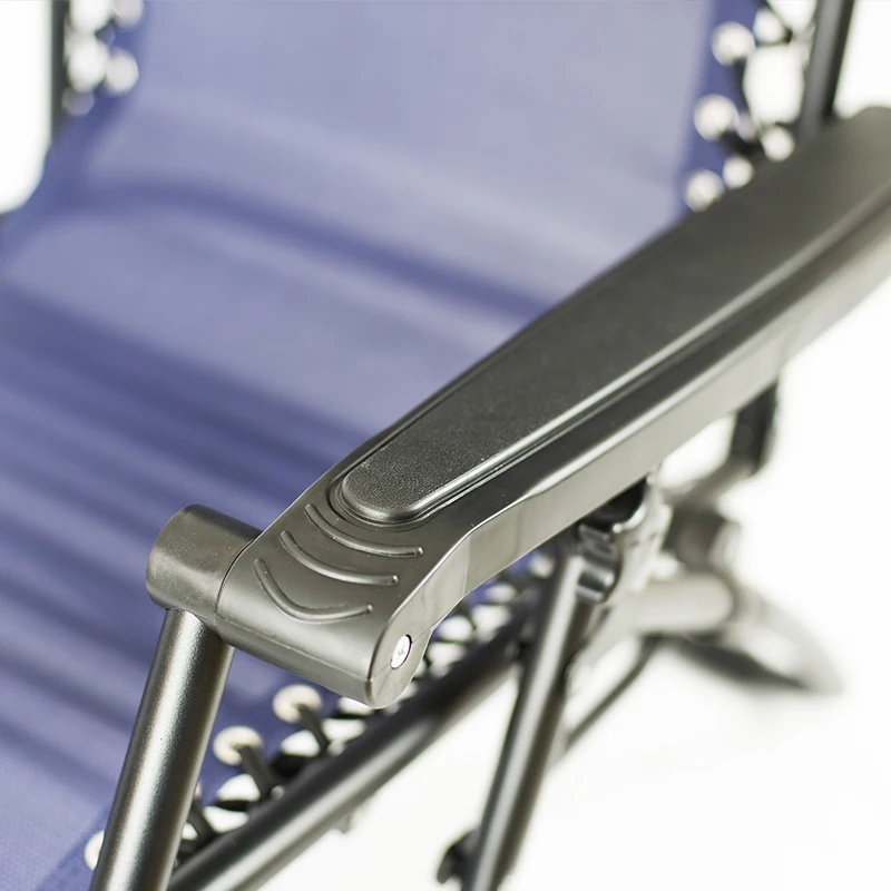 
High Quality Sun Lounge Foldable Beach Chair Zero Gravity Leisure Metal Folding Chairs With Cup Holder 