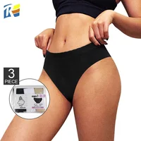 

Wholesale Solid Plain Stretch Comfort 3- pack Seamless Underwear Sexy Women Briefs