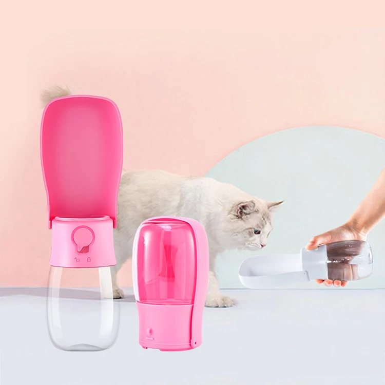 

Amazon Hot Sales Automatic Portable Pink/White Pet Dog Travel Bowl Water Bottles for Outdoor, White, blue, pink
