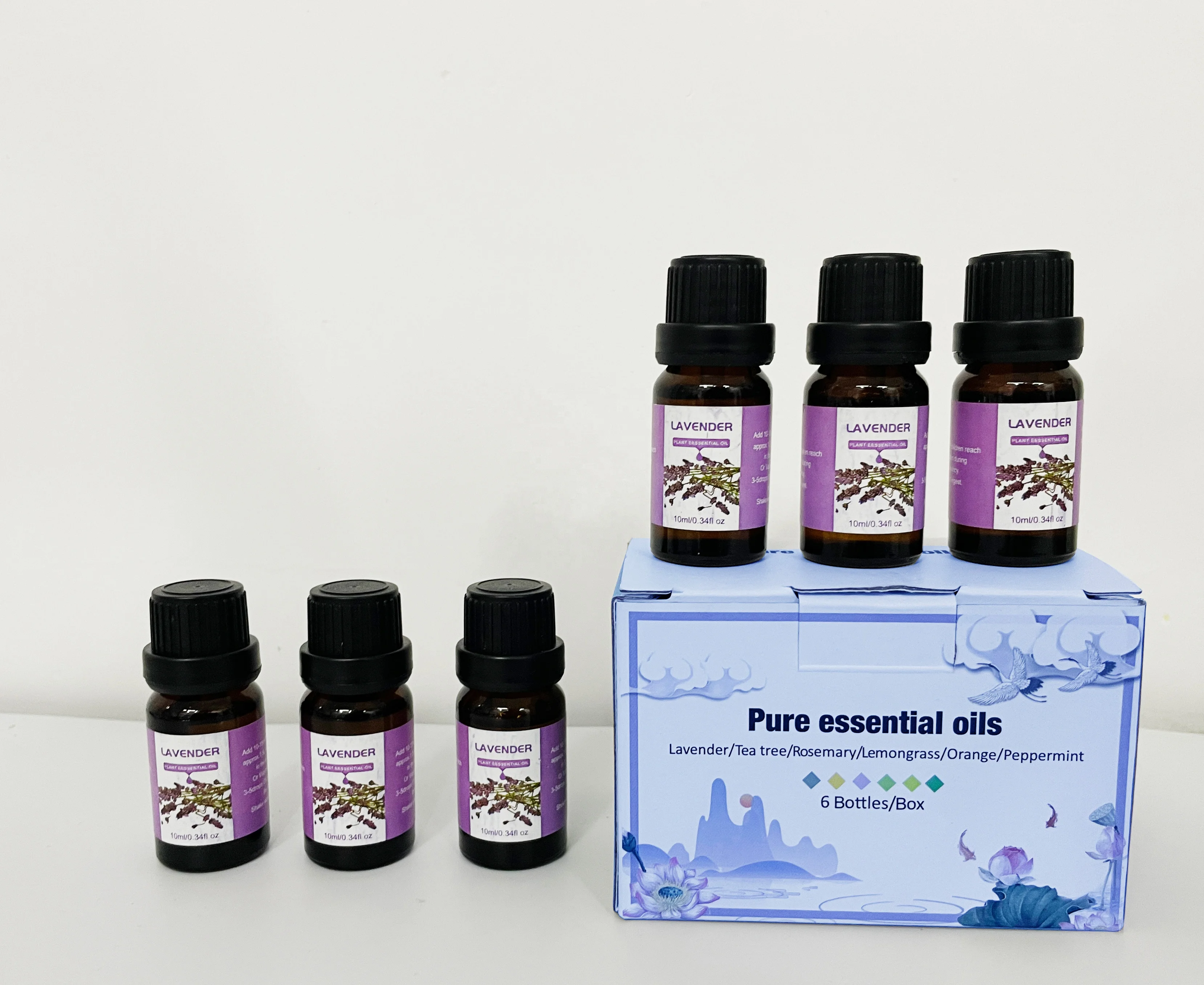 

10ml bottle of 6 lavender essential oil suitable for humidifier aromatherapy machine pure essential oil