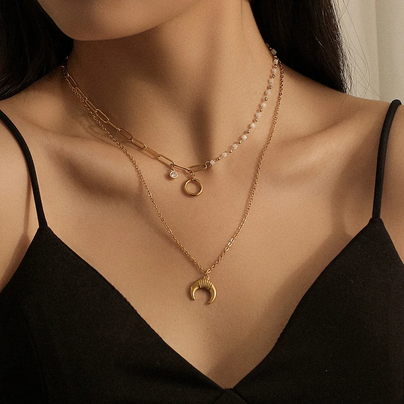 

Fashion Simple Link Chain Pure Gold Jewelry Personalized Name Gold Necklace 18k