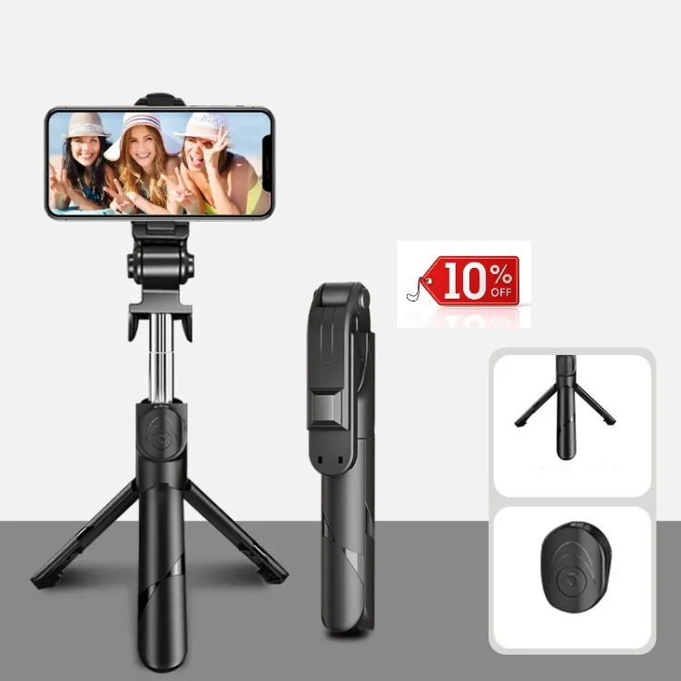 

Hot Selling XT02 360-Degree Rotating Multi-Function Retractable Mobile Phone Selfie Stick To Shoot Live TV Drama Tripod