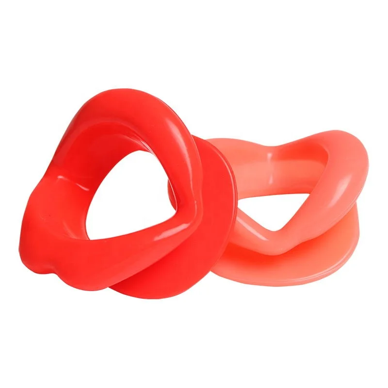 

Hot Sale Face Slim Smile Beauty Exerciser Smiling Silicone mouth lips Anti Wrinkle Lip Trainer Mouth Massager Face Care, Red