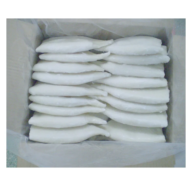 Frozen squid tubes