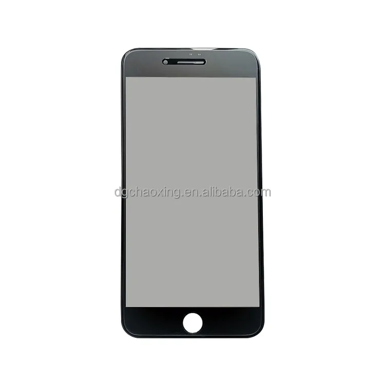 

Outer screen front glass with frame and oca Original polarizer for iphone 8 plus