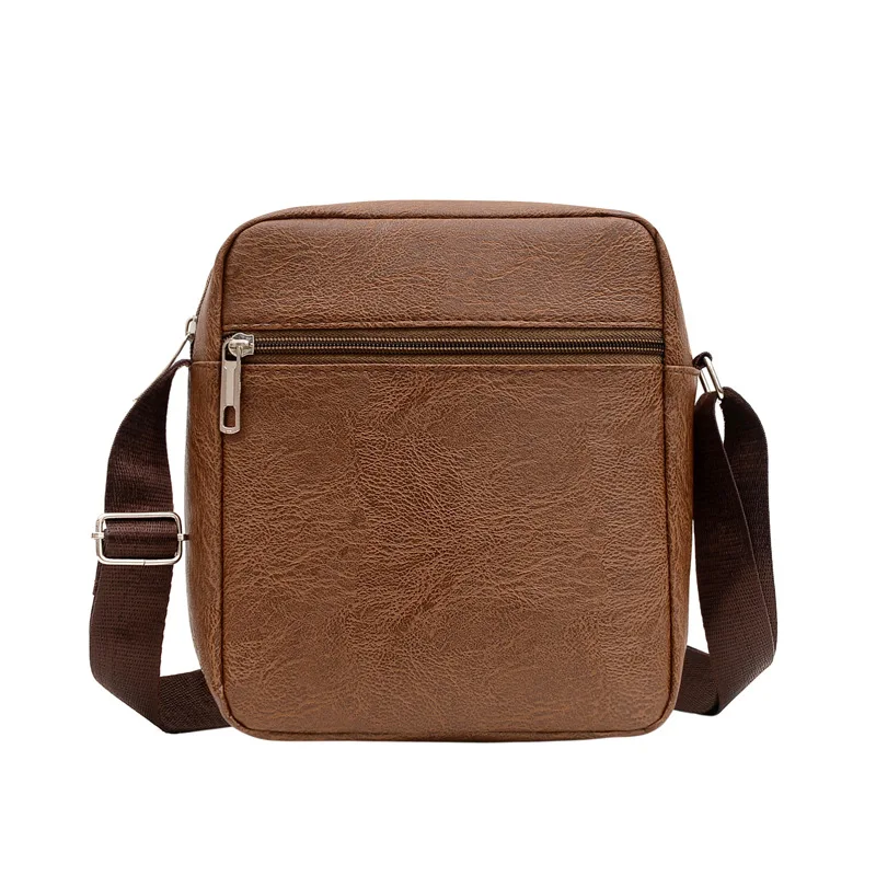 

Men's bag Casual shoulder bag Soft leather small backpack men's bag