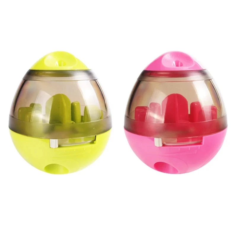

Dogs Leaking Food Balls Fun Tumbler Balls Pet Toys Shaking Food Leaking Balls Pet Training Playing The Best Companion, Pink,green