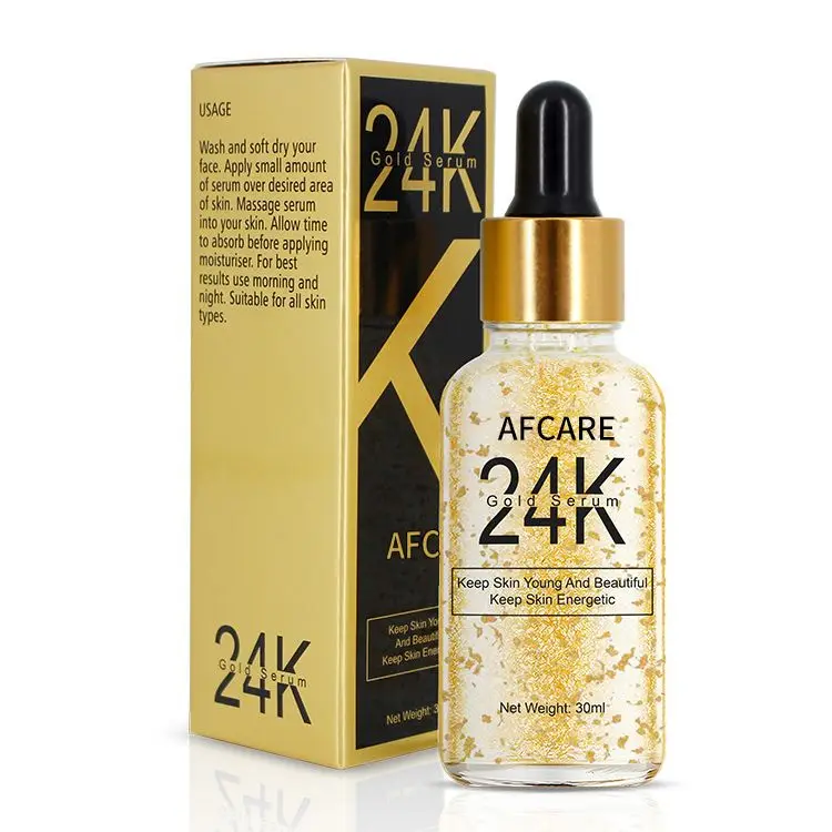

Private Label Korean Skin Care Hydrating Face Serum for Girl Natural Organic Vitamin C and Collagen 24k Gold Essence Face Serum