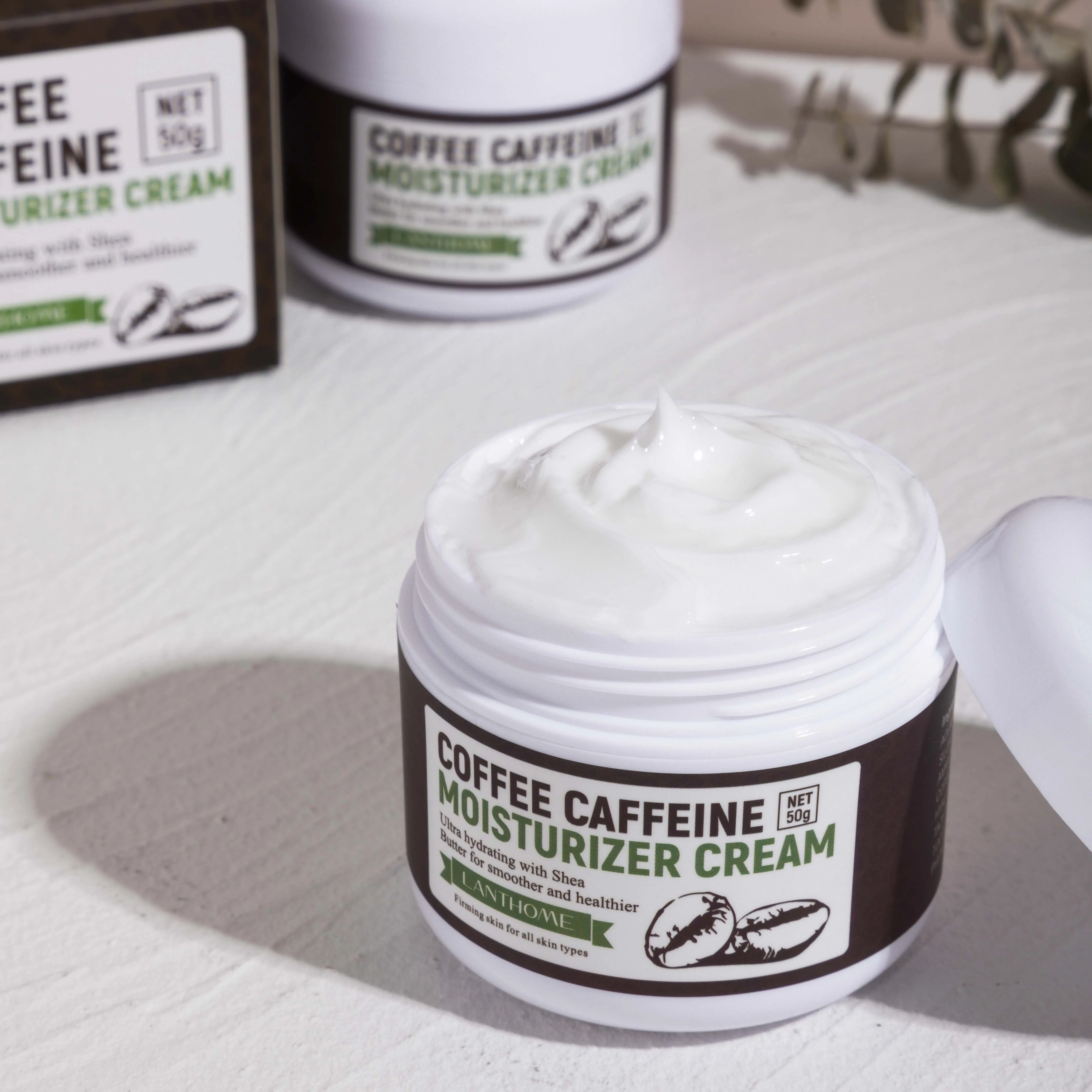 

Lanthome Organic Coffee Face Beauty Lotion Anti Age Wrinkle Dark Spot Removal Deep Moisturizing Caffeine Moisturizer Cream Day