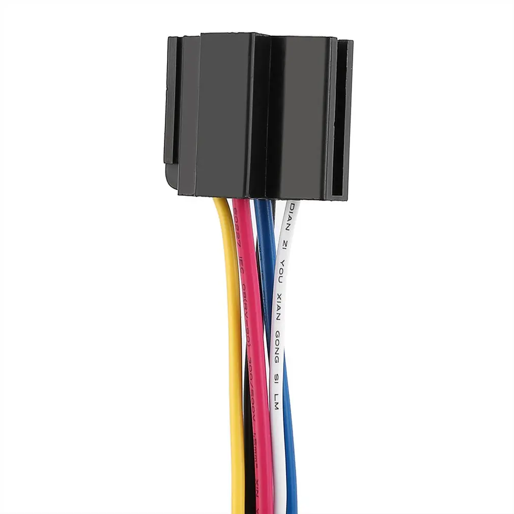 Wiring Harness 5 Pin 5 Wire For Car Automotive Relay Meticulous Plastic