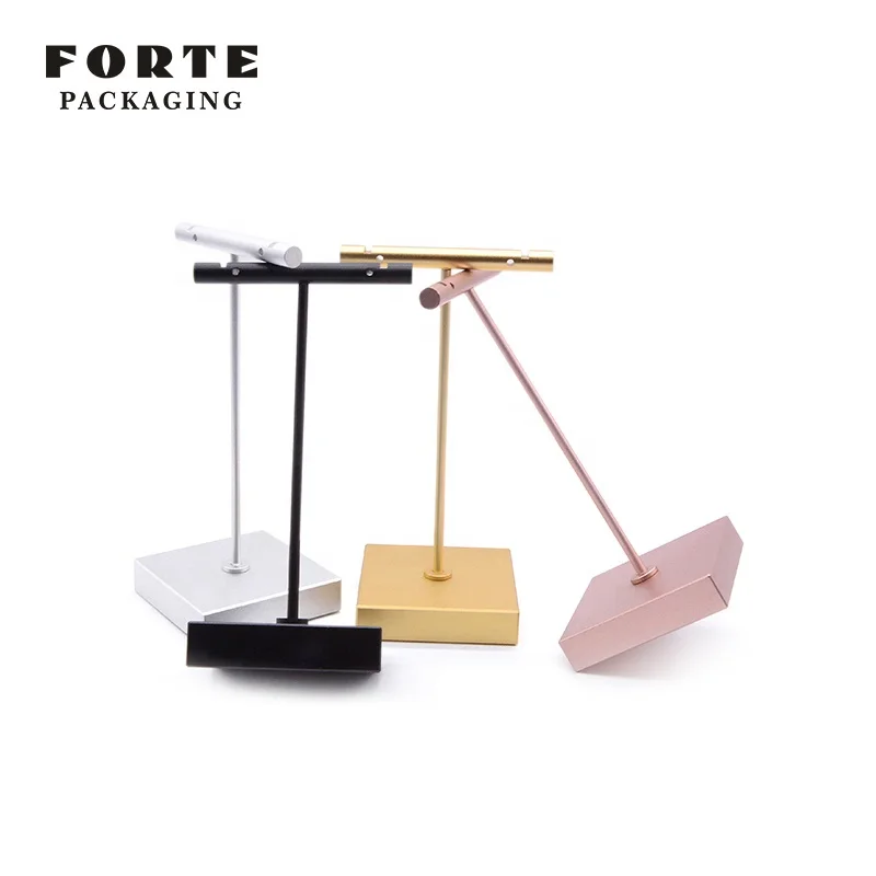 

FORTE exquisite square metal jewellery earring holder packaging in stock, Gold, silver, rose gold, black