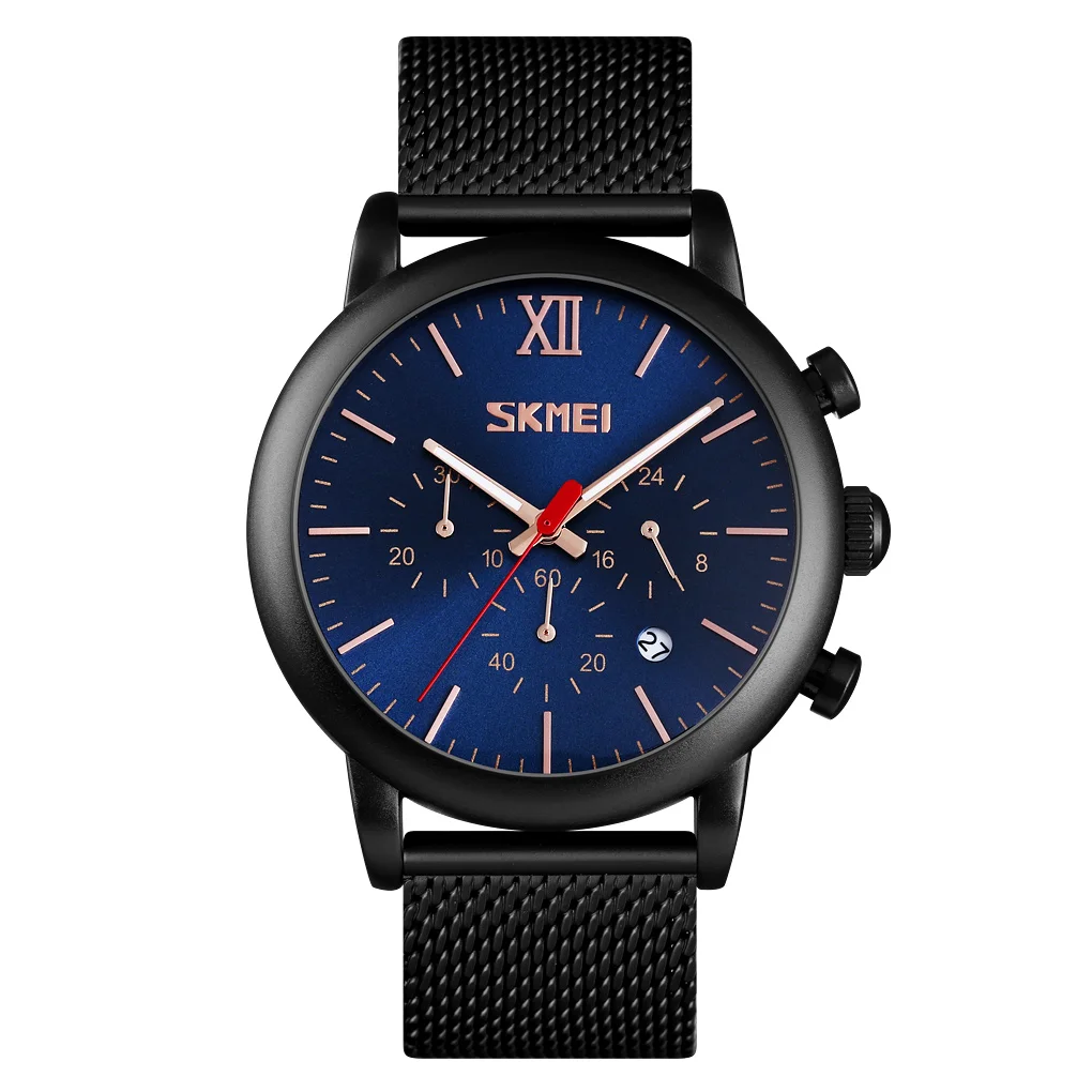 

Skmei 9203 mesh stainless steelband watch Waterproof Luxury Private Label Men Watch relojes