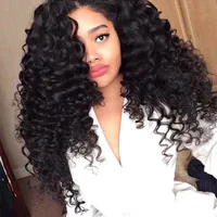 

Wish shopping online Wholesale Virgin Human Hair Extension Deep Wave Brazilian Hair 3 Bundles With Lace Closure With Baby Hair