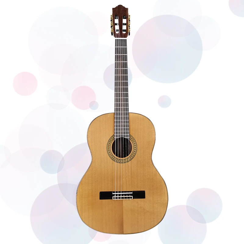 

High end Grade Solid Cedar Top classical guitar musical instruments made in china