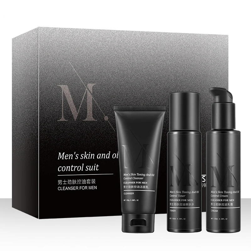 

Men's Skincare Set Hydrating Mens Skin Care Products Deeply Cleansing Brightening Oil Control Moisturizing Men's Skin Care Set