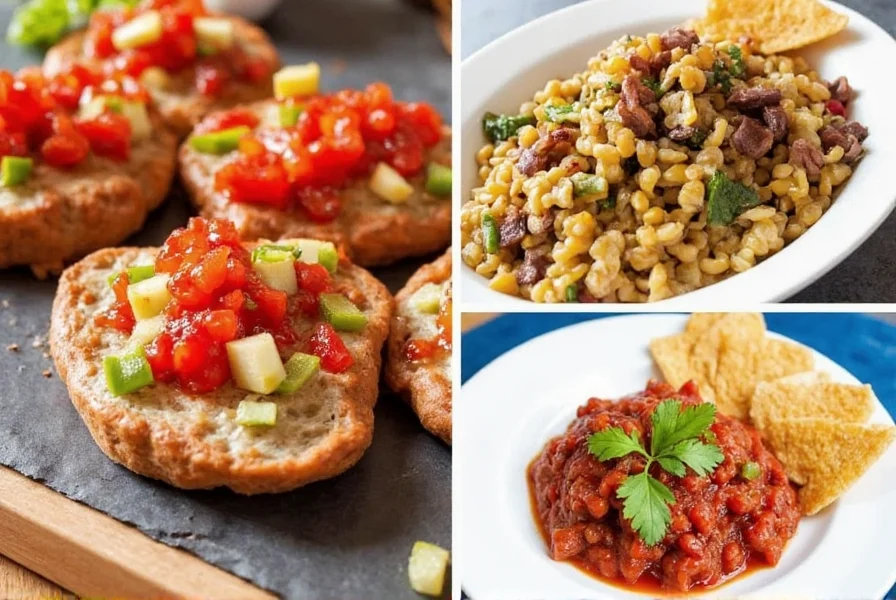 Various dishes featuring chili jam as glaze, dip, and ingredient in different culinary applications