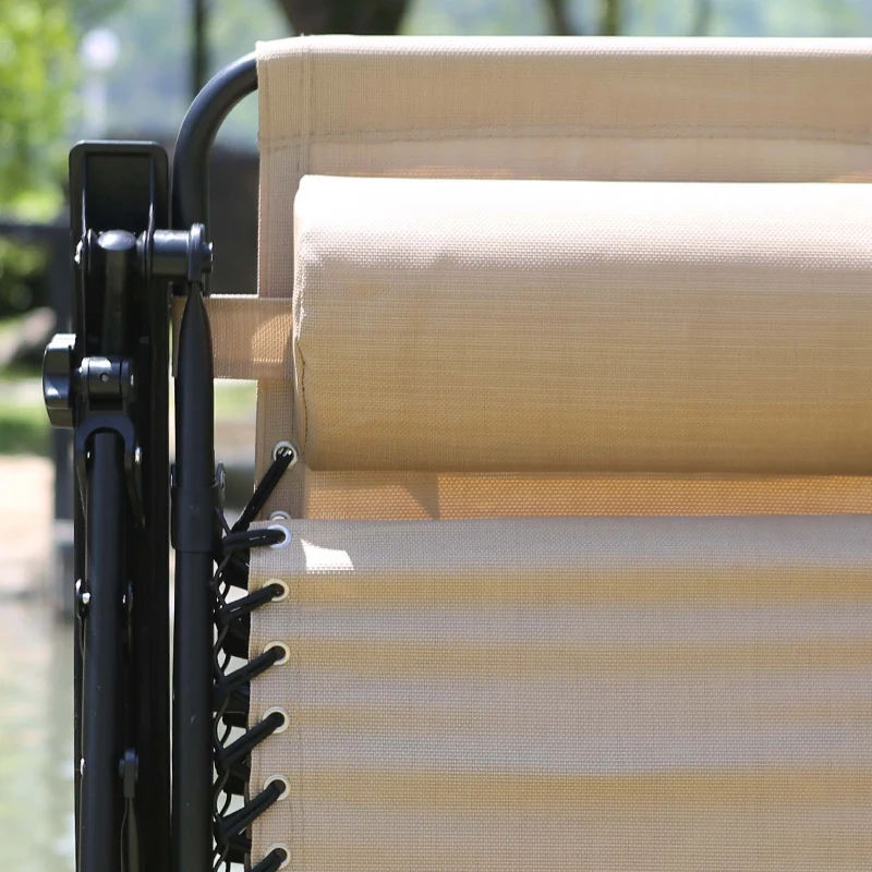 
Hot Selling Color Beach Zero Gravity Recliner Portable Folding Metal Fabric Beach Chair for Wholesale 