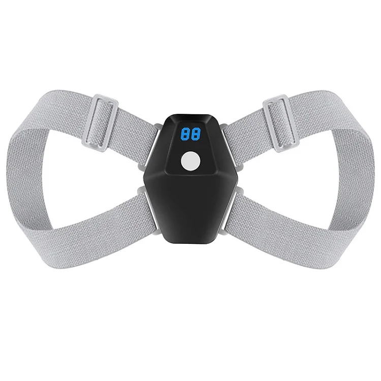 

Magnatic Led Display Electric Brace support Belt Adjustable Back Posture Correct J-5000, Grey