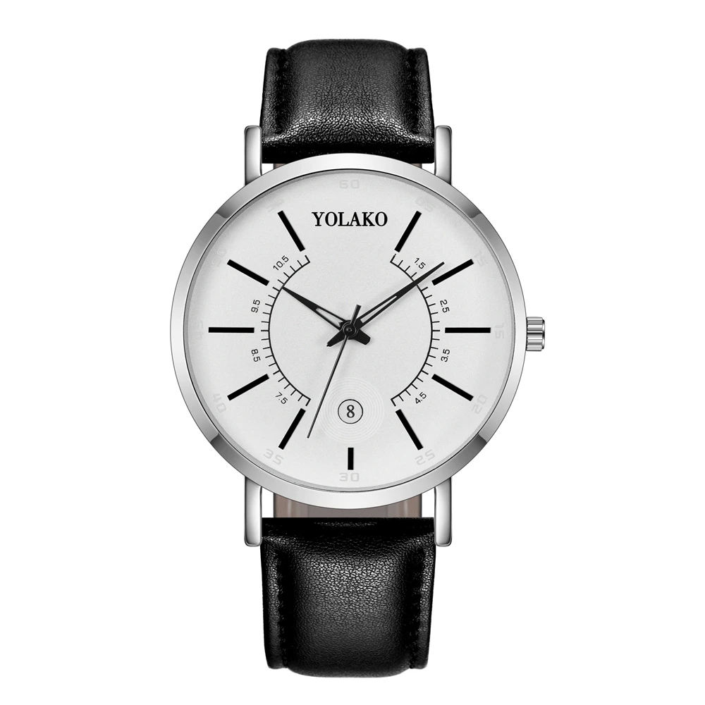 

2021 new men's belt simple hot selling YOLOKO brand men's watch, As picture