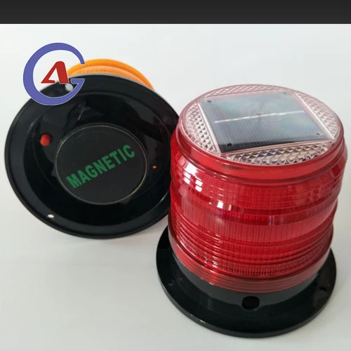 solar Magnetic warning LED beacon light