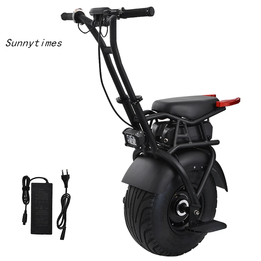 

Big wheel adult electric bicycle one wheel electric motorcycle 1000w electric unicycle scooter