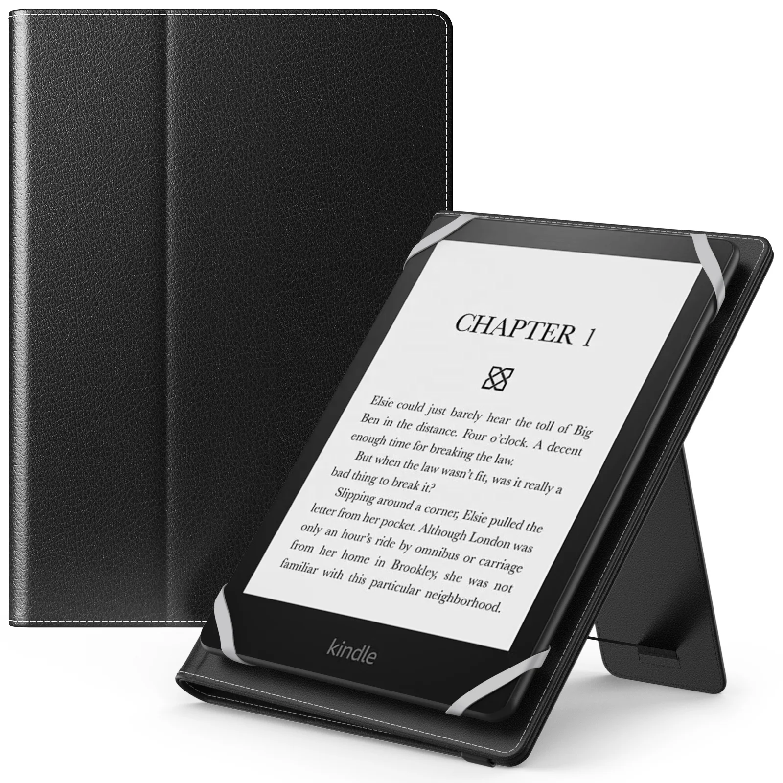 

MoKo Lightweight PU Leather Kickstand Tablet Cover Case Portable Universal Case for Kindle 6 6.8 6-7 inch Kindle Voyaga Fire Kob