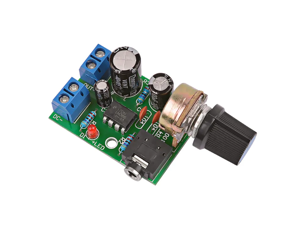 Mini Lm386 Audio Amplifier Board Mono Amplificador Amp With Volume