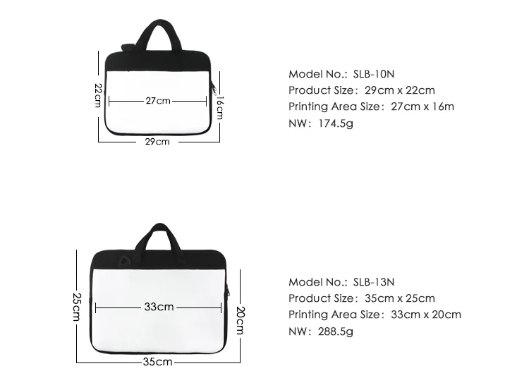 Blank Sublimation Neoprene Laptop Bags With Shoulder Strap - Buy ...