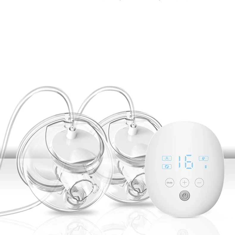 

Free BPA smart wearable silicone dual LED display touch breast pump