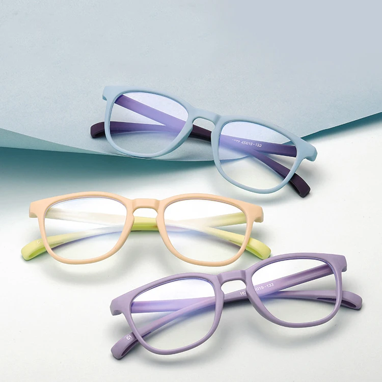 

DOISYER Square zero power eyeglasses flexible frame soft silicone blocking glasses blue light kids, C1,c2,c3,c4,c5,c6,c7