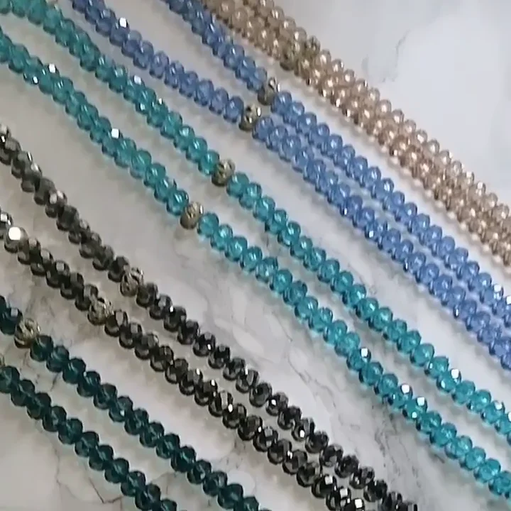 Tasbih 99 Crystal Glass Tasbih Long Silk Tassel Factory Price Wholesale