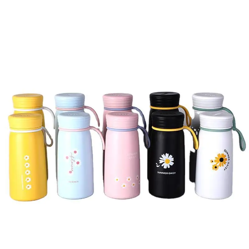 

Madou 300ml 400ml Food Grade Korean Style Sport Insulated Stainless Steel Water Bottle With Handle, Customized