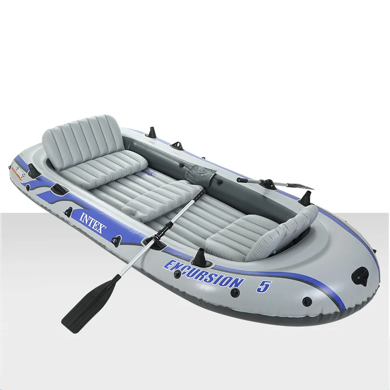 

INTEX 68325 EXCURSION 5 BOAT SET Rowing Boats Large PVC Inflatable Boat