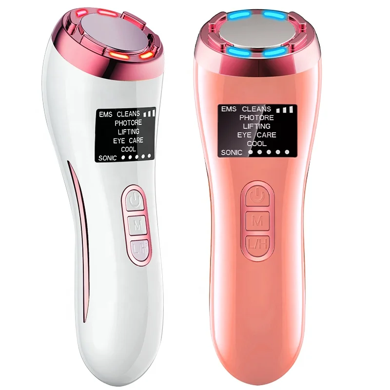 

Anti Aging Skin Cleansing Rejuvenation Machine Hot Cool Treatmen Sonic Vibration Wrinkle Remover Facial Massager