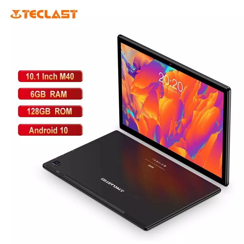 

Newest Teclast M40 10.1'' Tablet 1920x1200 4G Network UNISOC T618 Octa Core 6GB RAM 128GB ROM Tablets PC Android 10 Dual Wifi Ty