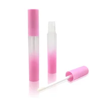 

Eco Friendly Pink Clear Empty Lipgloss Tube Private Label with wands